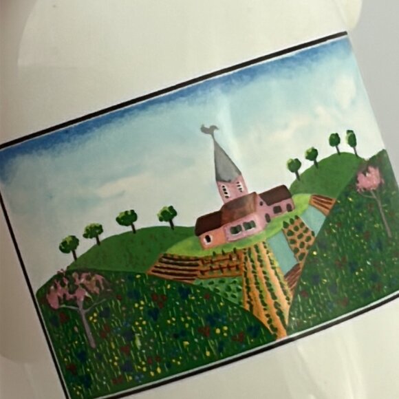 Villeroy & Boch Design Naif Handled Oil Cruet Pitcher Syrup Bottle NO Stopper - Picture 7 of 12